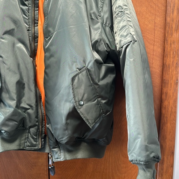 Relco London, UK MA-1 Flight Jacket. Men’s size L. Khaki/Army Green. - Picture 8 of 12
